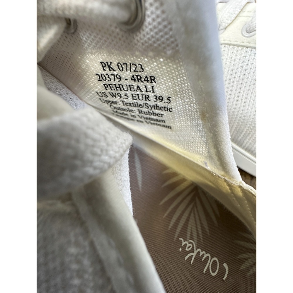 Olukai Pehuea Li Convertible Sneaker Lace Up Knit White Shoes Women's Size 9.5 - Picture 9 of 16